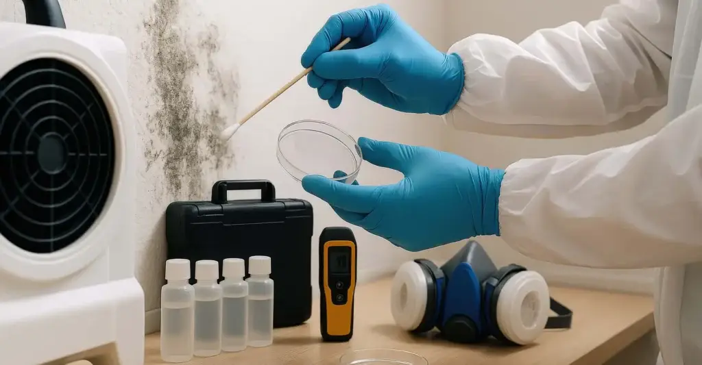 Testing black mould