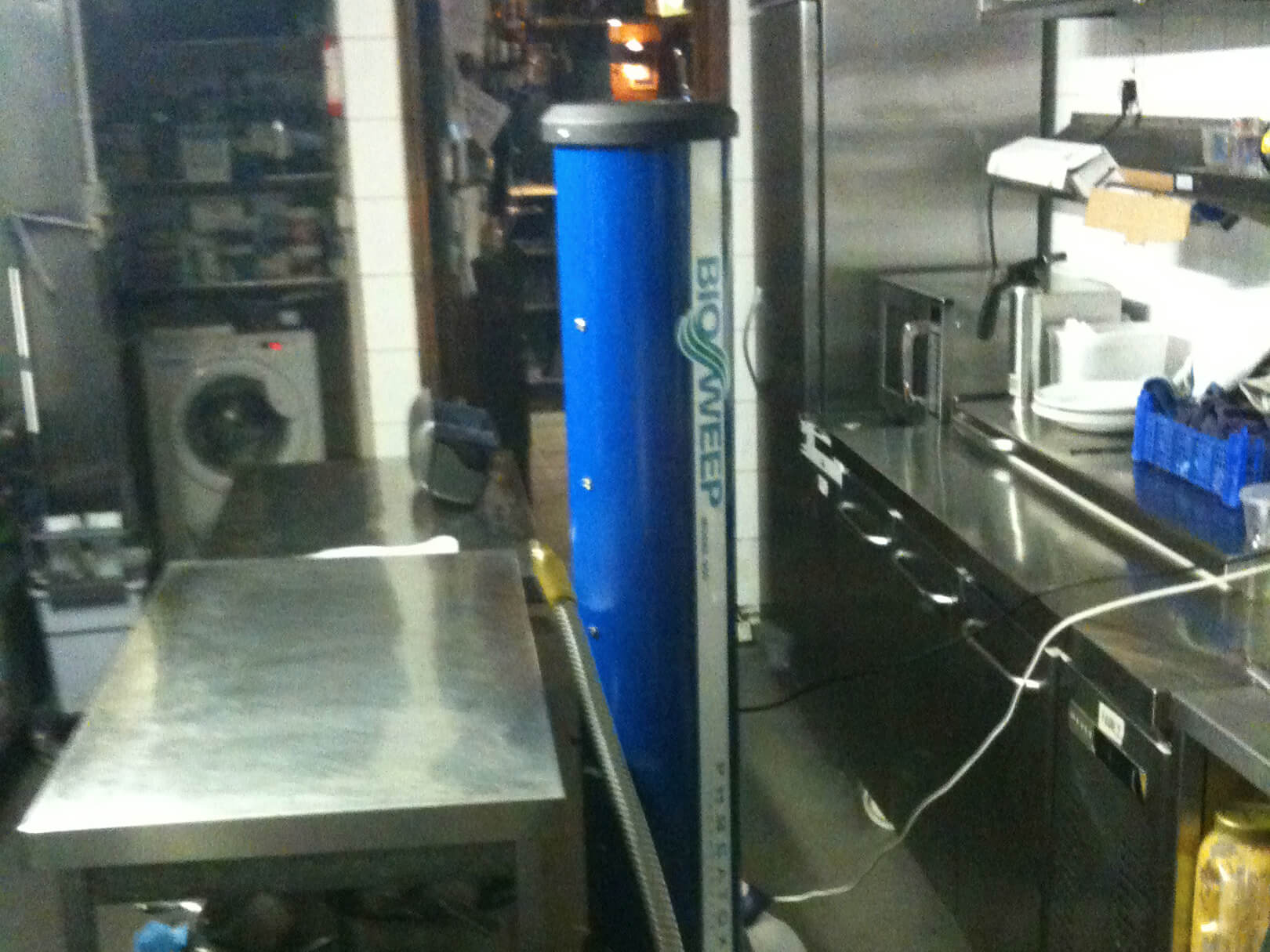 BioSweep ozone treatment inside commercial kitchen