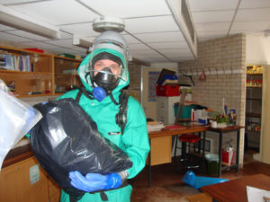 ideal response technician in full ppe