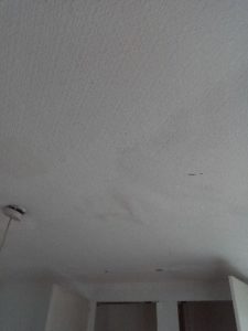 flood damaged ceiling