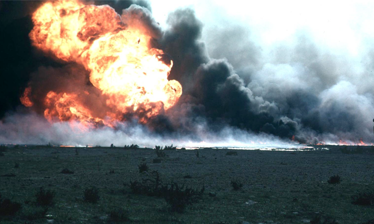Oil Spill in Persian Gulf 1991, Gulf War