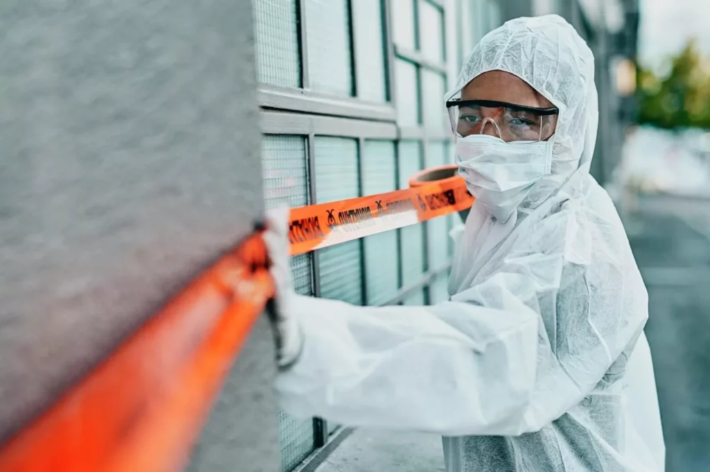A deep cleaning expert preparing an area to be cleaned. What is Deep Cleaning?