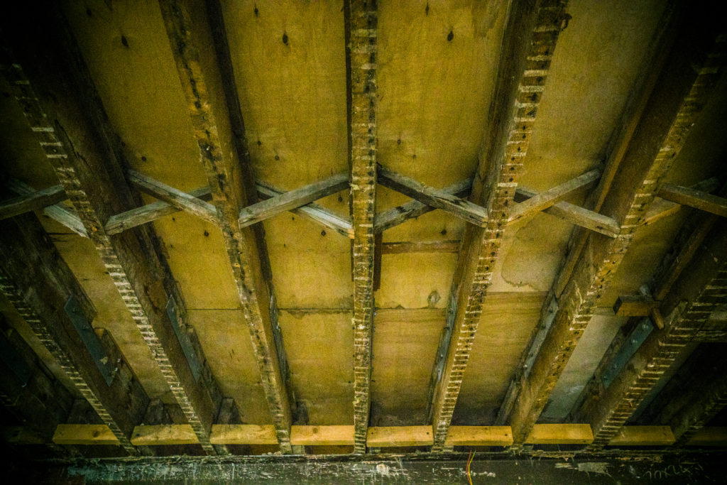 Joists within building