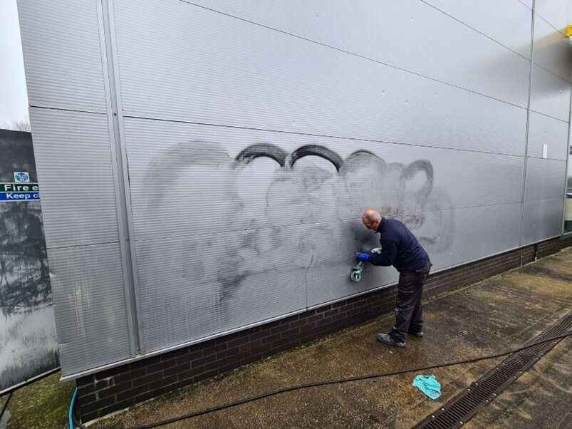 Graffiti removal in Milton Keynes