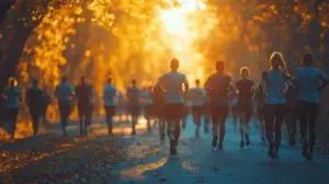 People on a charity run