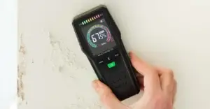 Close up of a moisture meter