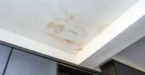 Water damaged ceiling