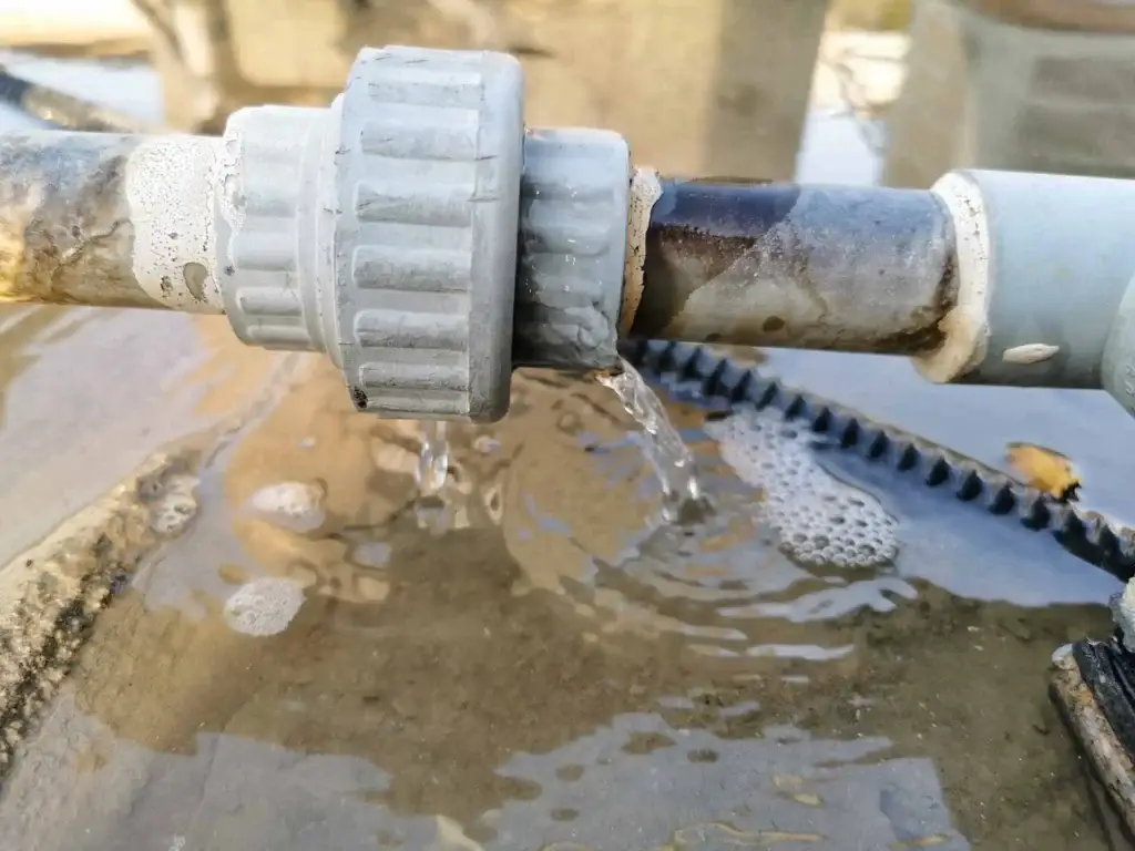 Leaking water pipe inside of a commercial property in the UK