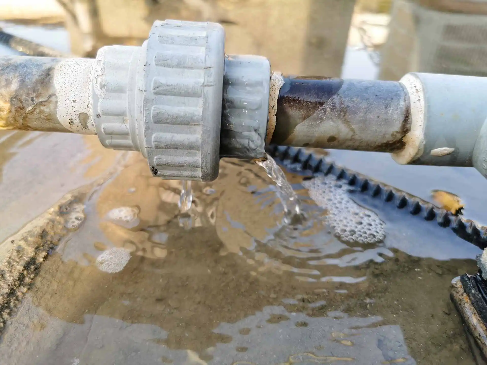 Leaking water pipe inside of a commercial property in the UK