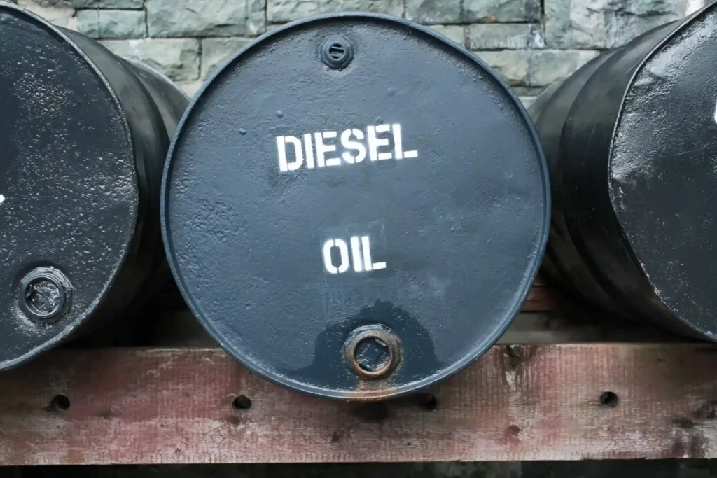 Diesel oil drum