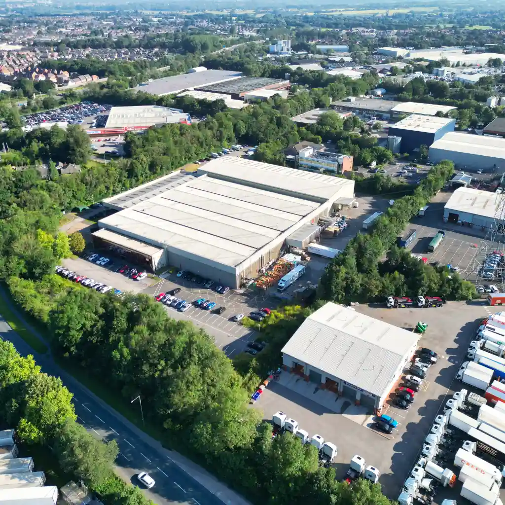 Industrial estate in Lancashire.