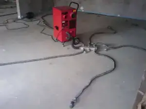 Example of an injection drying setup