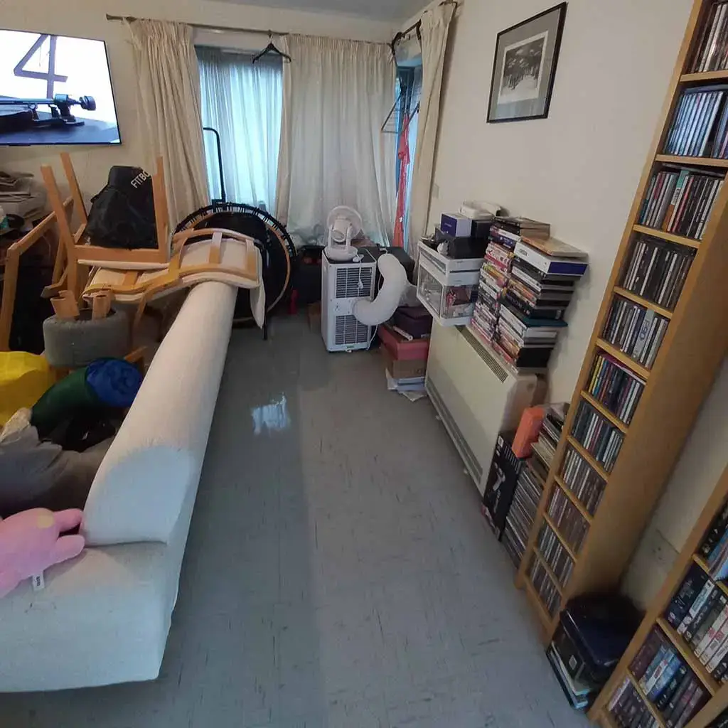 Pre hoarder cleaned property, Gateshead.