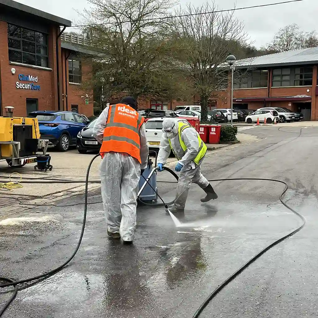 Commercial oil spill remediation.