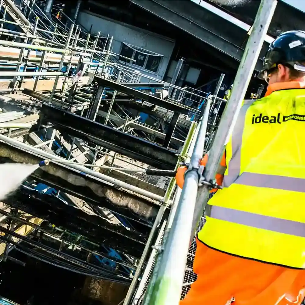 Ideal Response technician fire cleaning